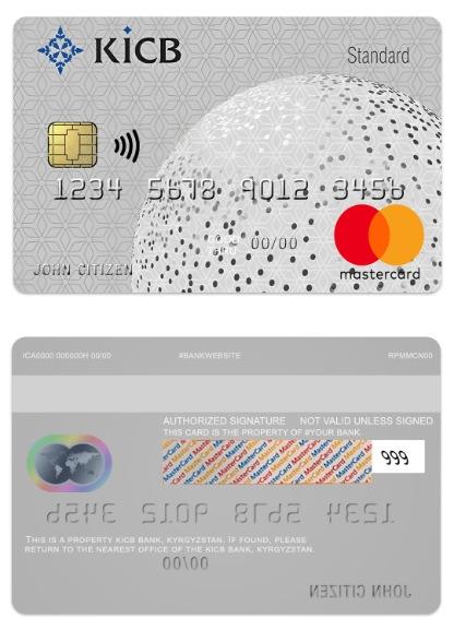 Kyrgyzstan KICB Bank standart mastercard